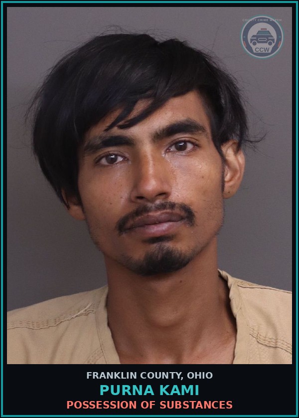 Booking mugshot of Purna Kami in Franklin County