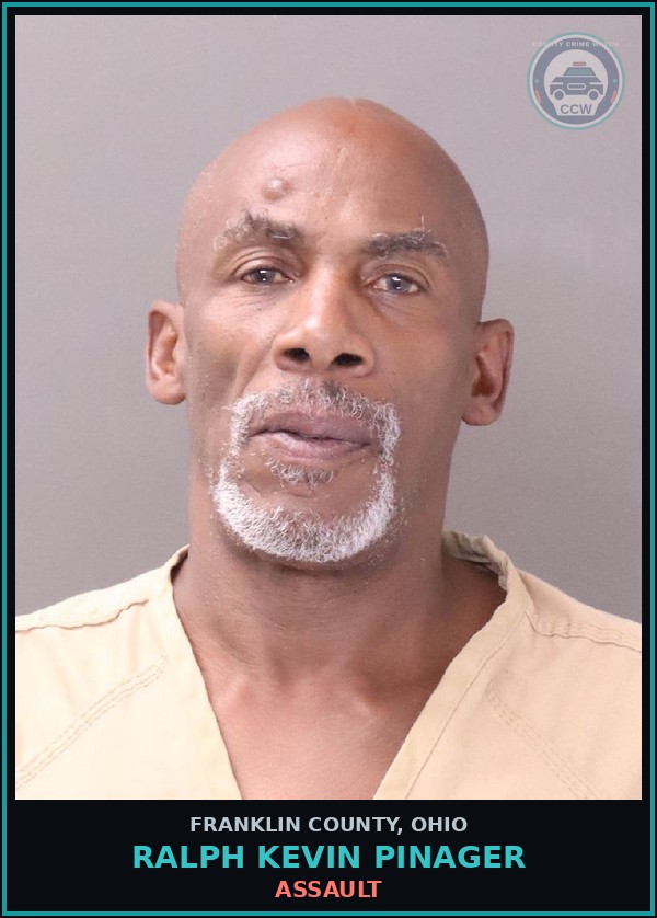 Booking mugshot of Ralph Kevin Pinager in Franklin County