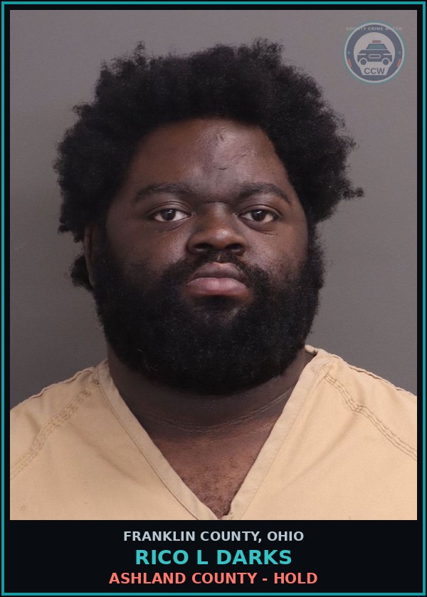 Booking mugshot of Rico L Darks in Franklin County