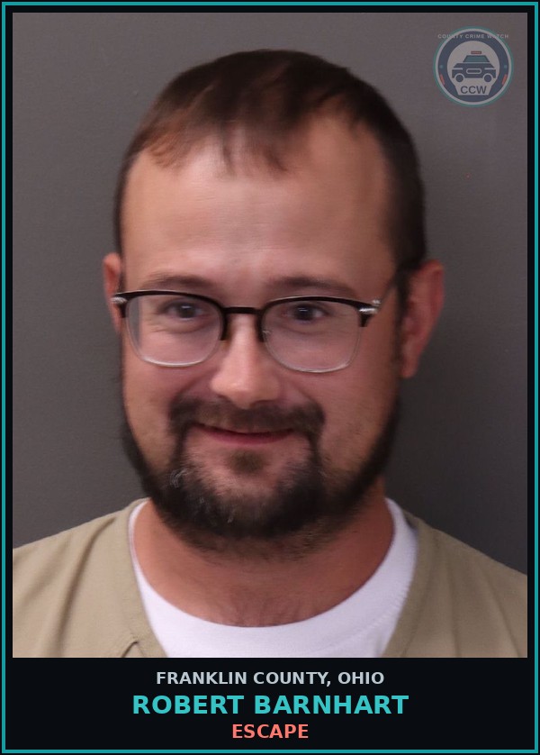 Booking mugshot of Robert Barnhart in Franklin County