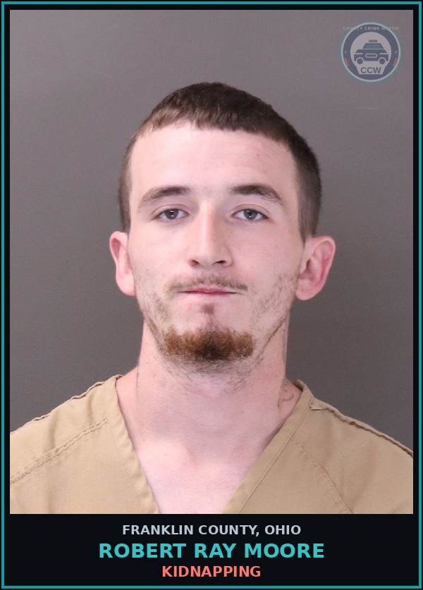 Booking mugshot of Robert Ray Moore in Franklin County