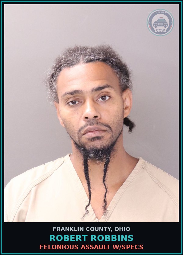 Booking mugshot of Robert Robbins in Franklin County