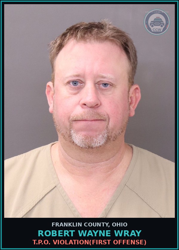 Booking mugshot of Robert Wayne Wray in Franklin County