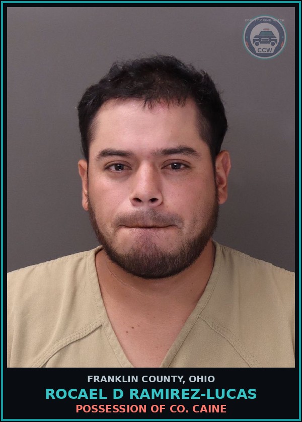 Booking mugshot of Rocael D Ramirez-Lucas in Franklin County