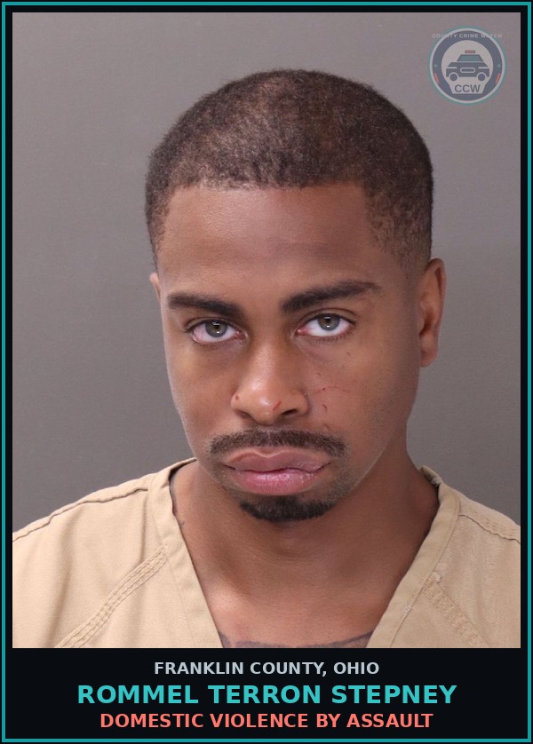 Booking mugshot of Rommel Terron Stepney in Franklin County