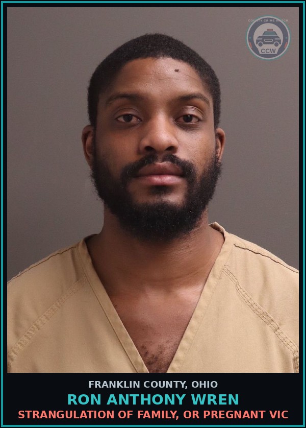Booking mugshot of Ron Anthony Wren in Franklin County