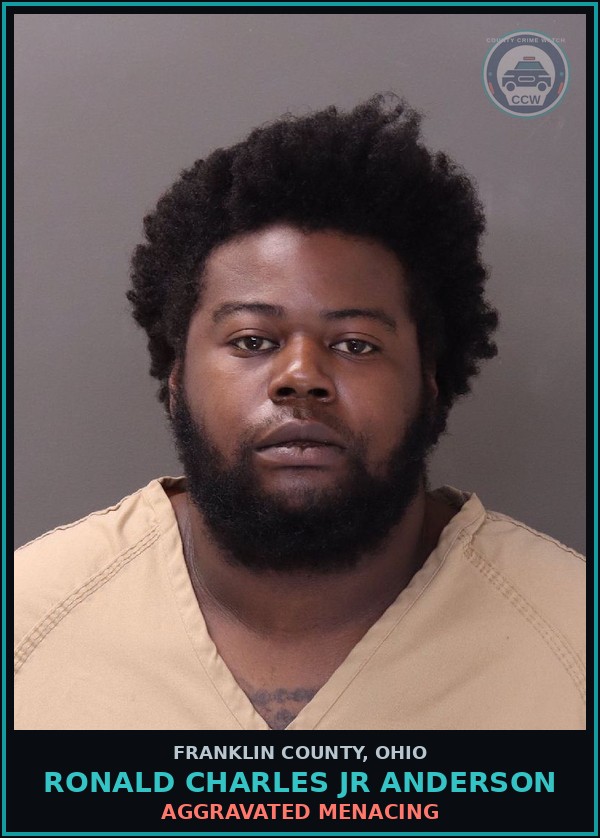 Booking mugshot of Ronald Charles Jr Anderson in Franklin County