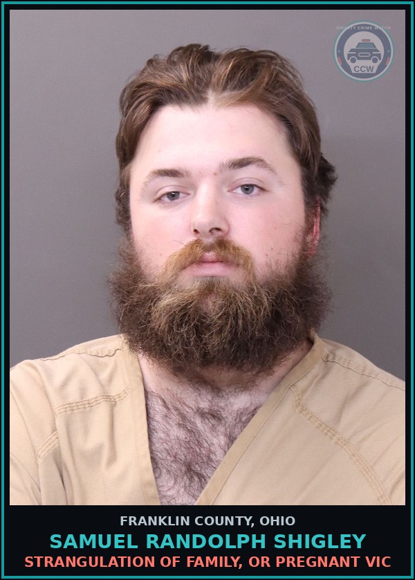 Booking mugshot of Samuel Randolph Shigley in Franklin County