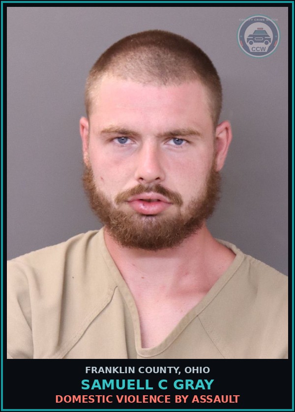 Booking mugshot of Samuell C Gray in Franklin County