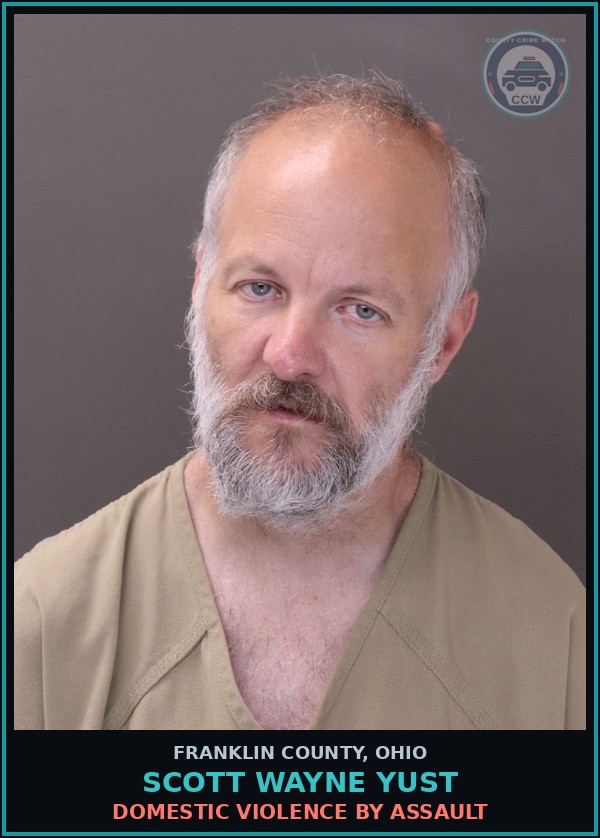 Booking mugshot of Scott Wayne Yust in Franklin County