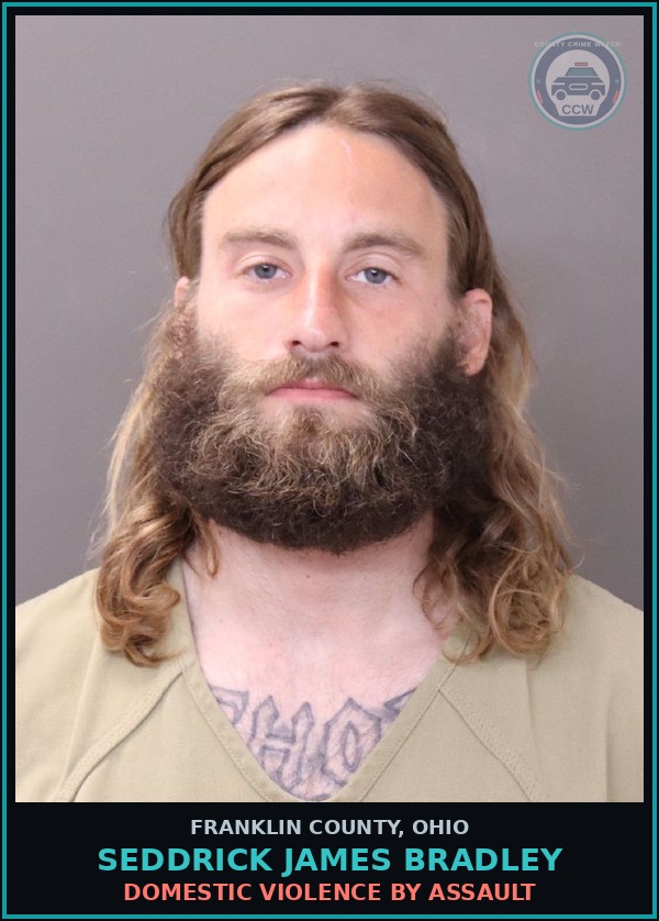 Booking mugshot of Seddrick James Bradley in Franklin County