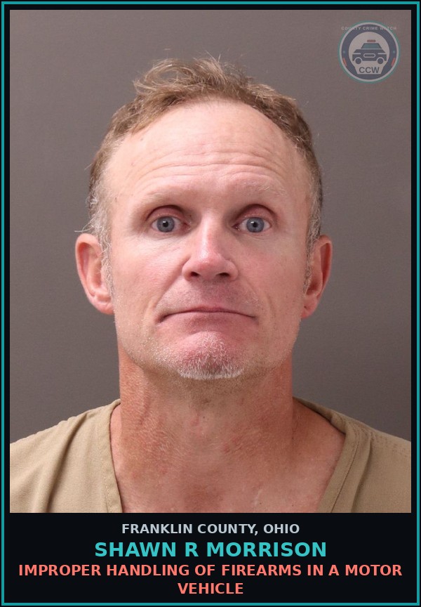 Booking mugshot of Shawn R Morrison in Franklin County