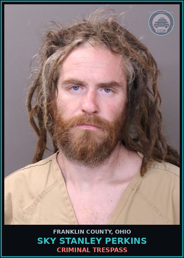 Booking mugshot of Sky Stanley Perkins in Franklin County