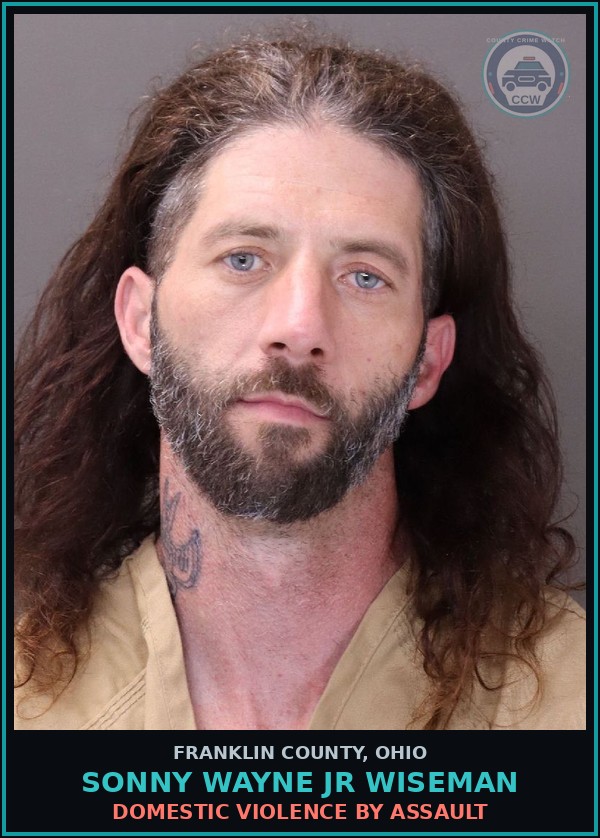 Booking mugshot of Sonny Wayne Jr Wiseman in Franklin County