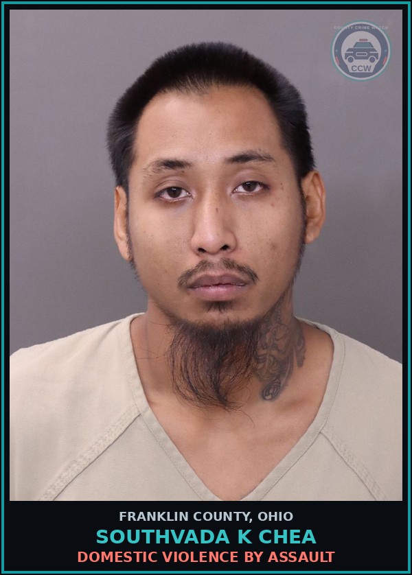 Booking mugshot of Southvada K Chea in Franklin County