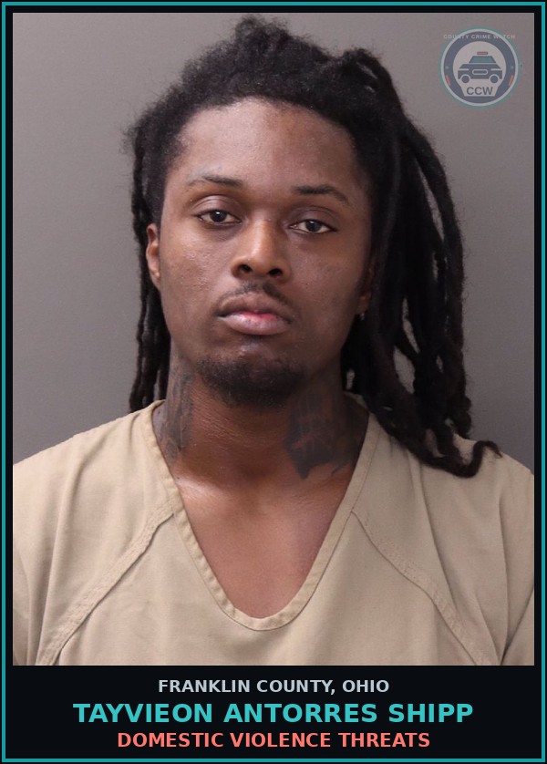 Booking mugshot of Tayvieon Antorres Shipp in Franklin County