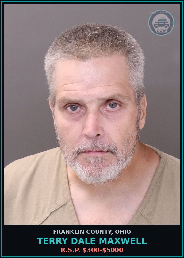 Booking mugshot of Terry Dale Maxwell in Franklin County