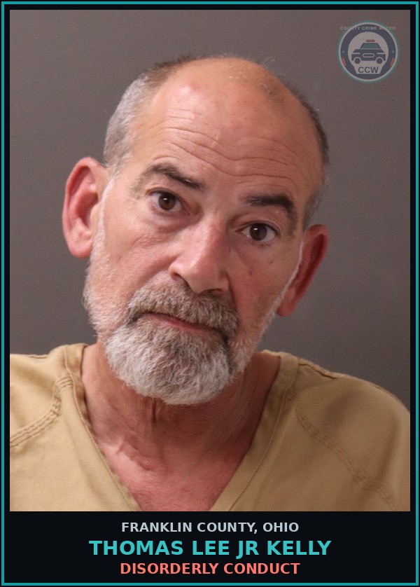 Booking mugshot of Thomas Lee Jr Kelly in Franklin County