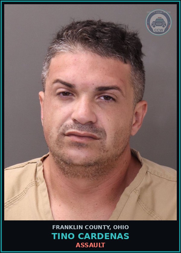 Booking mugshot of Tino Cardenas in Franklin County