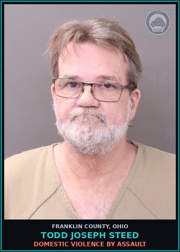 Booking mugshot of Todd Joseph Steed in Franklin County