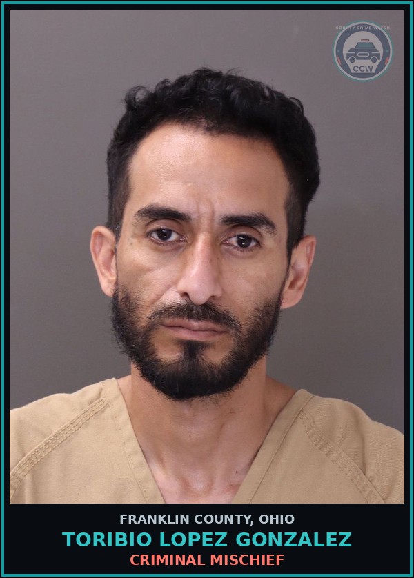 Booking mugshot of Toribio Lopez Gonzalez in Franklin County