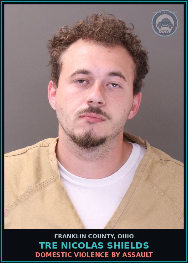 Booking mugshot of Tre Nicolas Shields in Franklin County