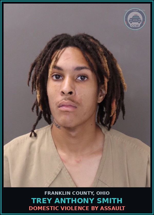 Booking mugshot of Trey Anthony Smith in Franklin County