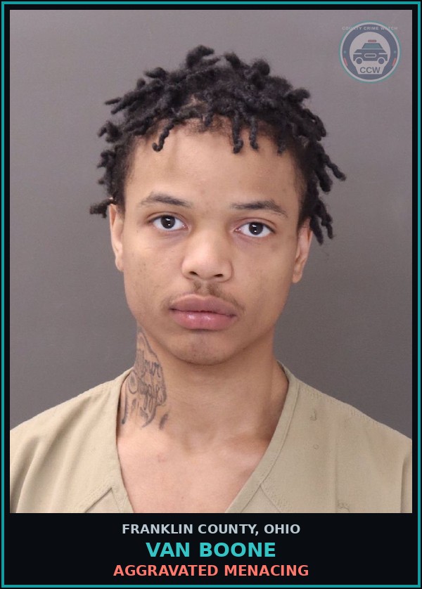 Booking mugshot of Van Boone in Franklin County