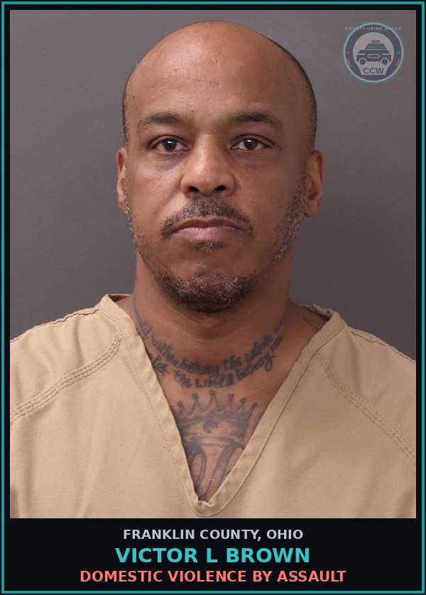Booking mugshot of Victor L Brown in Franklin County