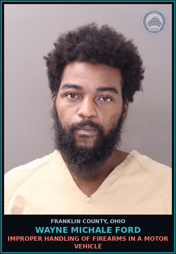 Booking mugshot of Wayne Michale Ford in Franklin County