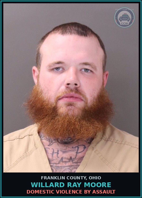 Booking mugshot of Willard Ray Moore in Franklin County