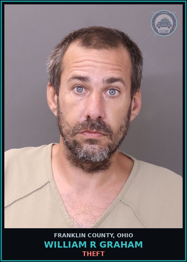 Booking mugshot of William R Graham in Franklin County