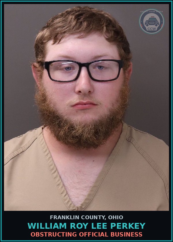 Booking mugshot of William Roy Lee Perkey in Franklin County