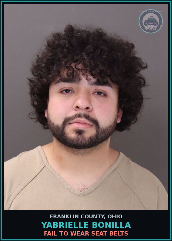 Booking mugshot of Yabrielle Bonilla in Franklin County