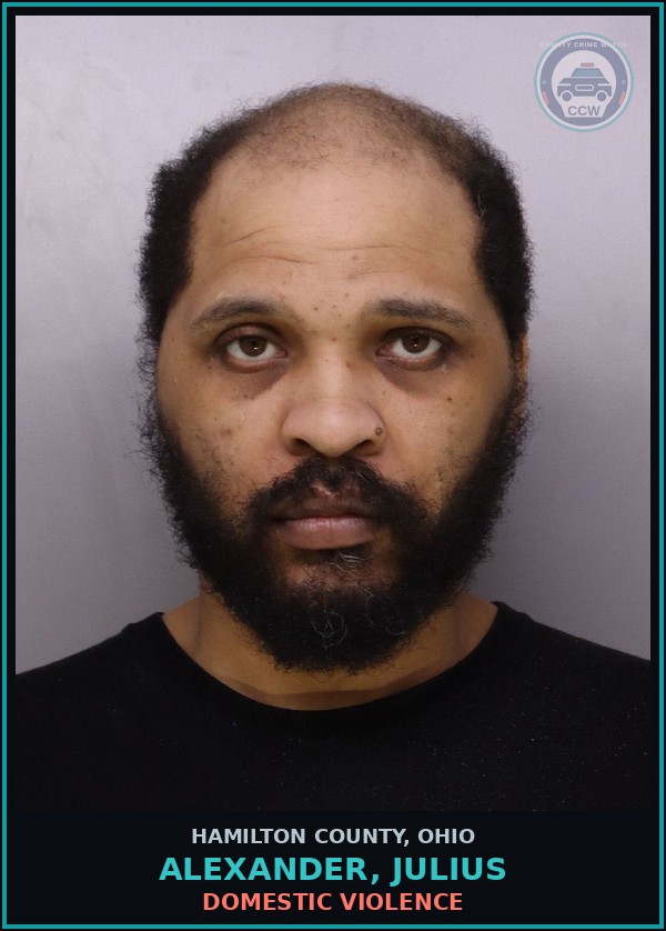 Booking mugshot of Alexander, Julius in Hamilton County