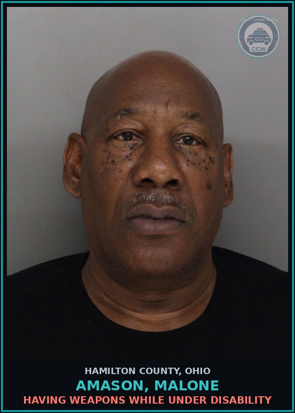 Booking mugshot of Amason, Malone in Hamilton County