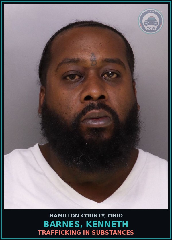 Booking mugshot of Barnes, Kenneth in Hamilton County