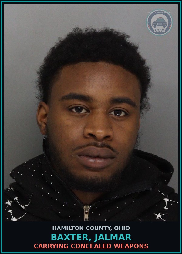 Booking mugshot of Baxter, Jalmar in Hamilton County