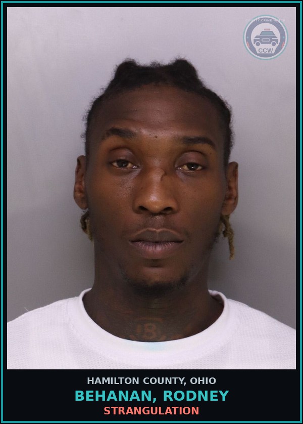 Booking mugshot of Behanan, Rodney in Hamilton County