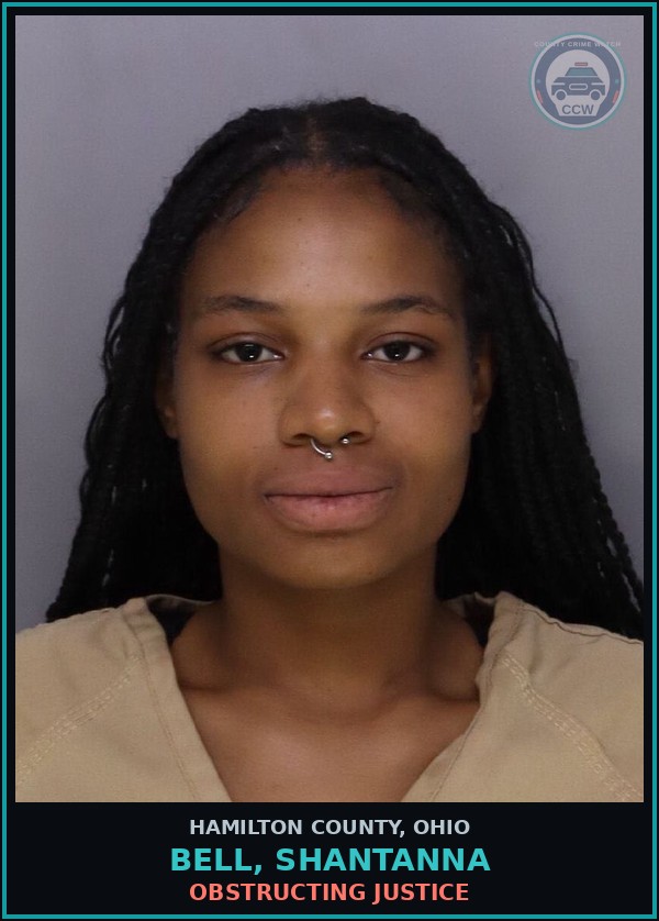 Booking mugshot of Bell, Shantanna in Hamilton County