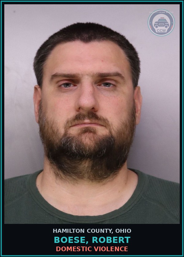 Booking mugshot of Boese, Robert in Hamilton County