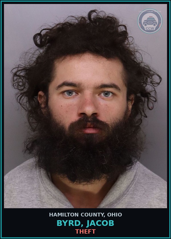Booking mugshot of Byrd, Jacob in Hamilton County