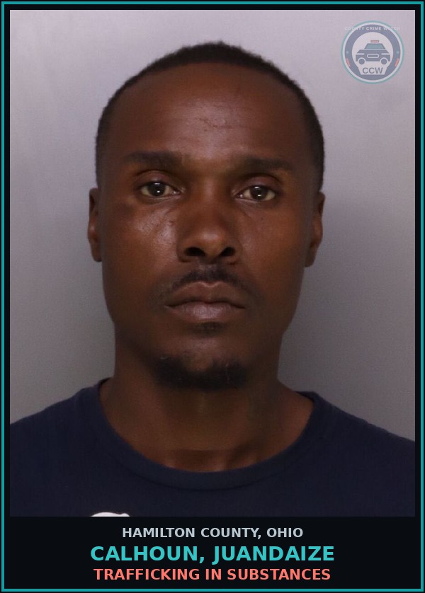 Booking mugshot of Calhoun, Juandaize in Hamilton County