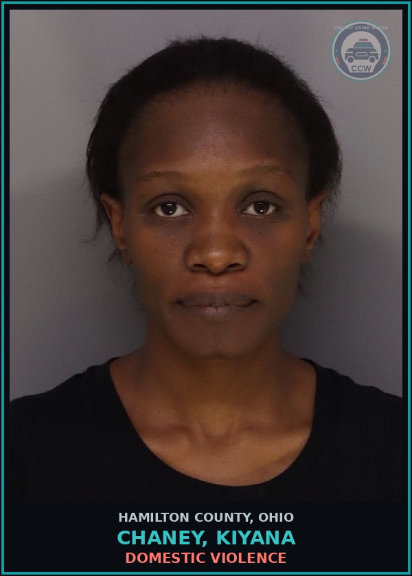 Booking mugshot of Chaney, Kiyana in Hamilton County