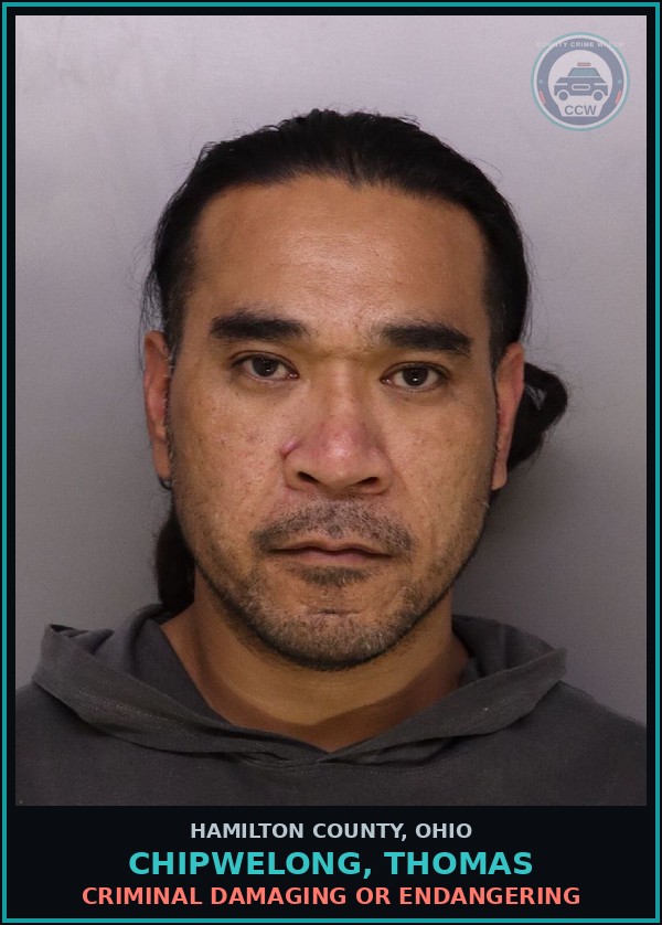 Booking mugshot of Chipwelong, Thomas in Hamilton County