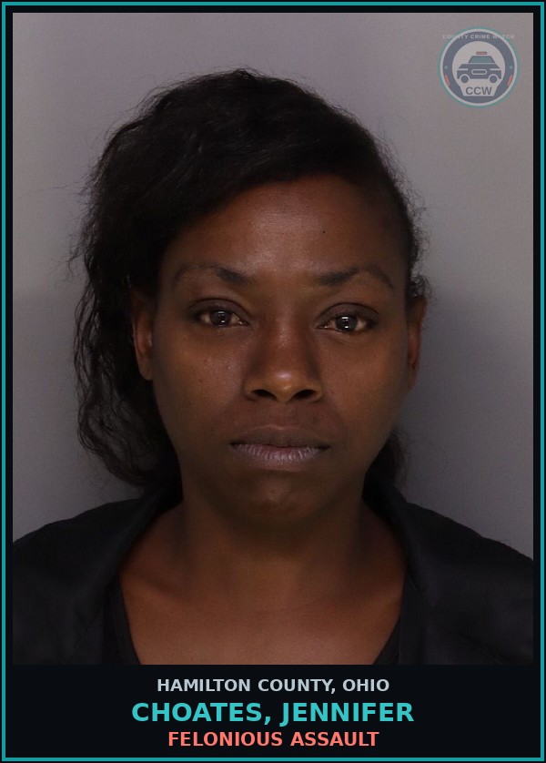 Booking mugshot of Choates, Jennifer in Hamilton County