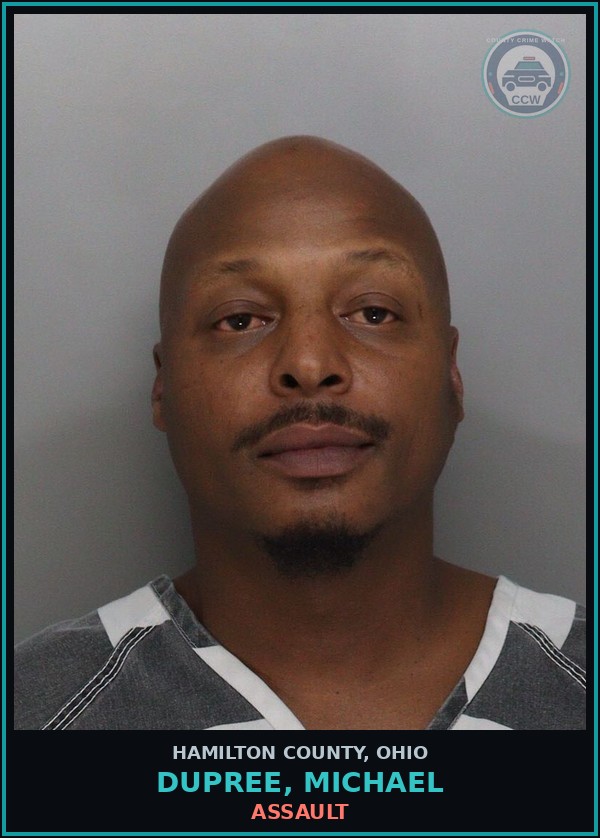 Booking mugshot of Dupree, Michael in Hamilton County
