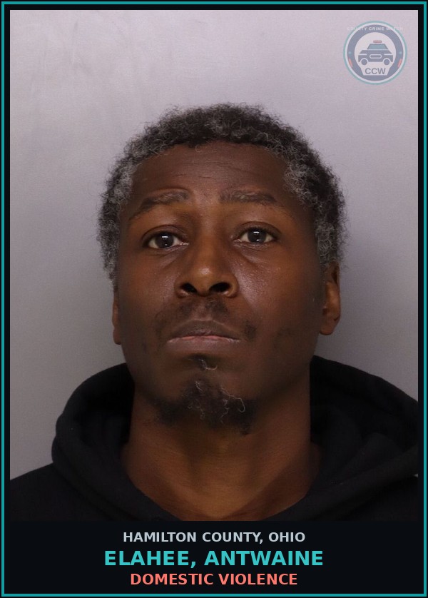 Booking mugshot of Elahee, Antwaine in Hamilton County