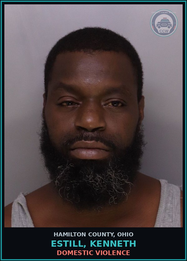 Booking mugshot of Estill, Kenneth in Hamilton County