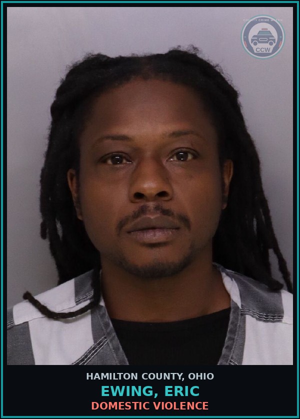 Booking mugshot of Ewing, Eric in Hamilton County